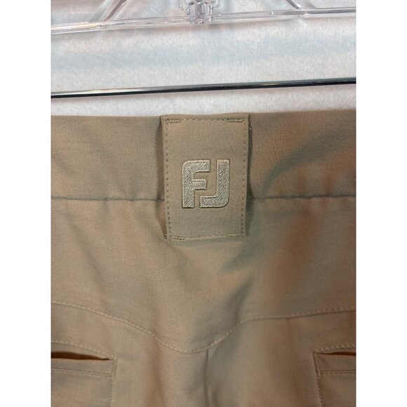 Foot Joy Mens Beige Flat-Front Chino Pants With Button Closure34x30 - Picture 8 of 13